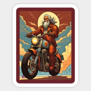 God on the road Sticker